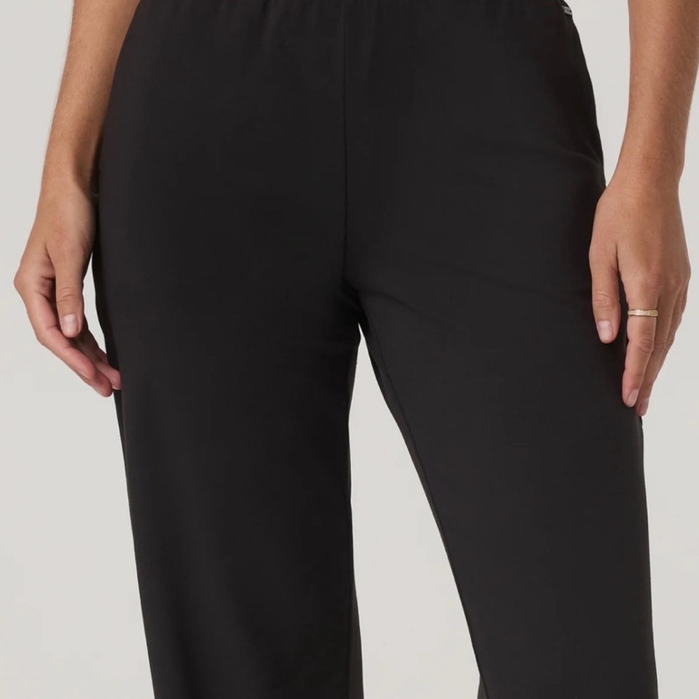 Vuori Black Modern Straight Leg Pants-Large Petite - Picture 4 of 7